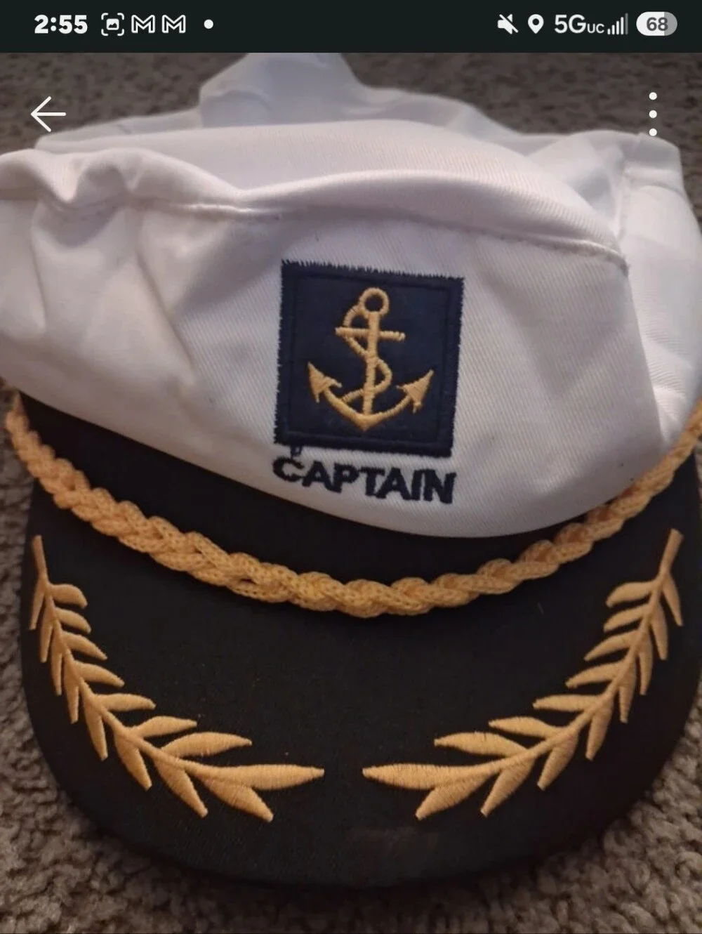 Adorable Captains Hat.